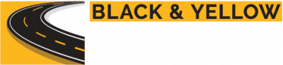 Black and Yellow Paving Logo