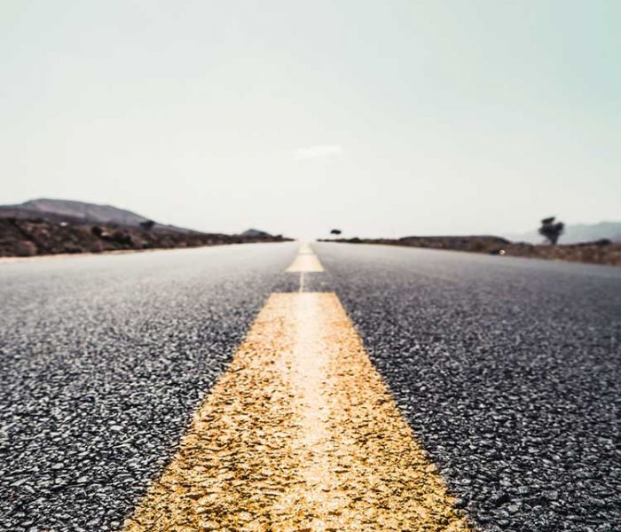 Highway yellow stripe